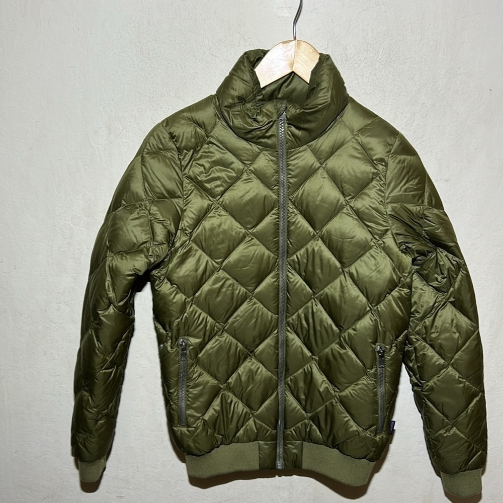 Patagonia Women’s Prow Bomber Down Jacket Buffalo Green Size XS - Picture 4 of 9